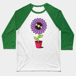 FLOWER VIBES RECORD Baseball T-Shirt